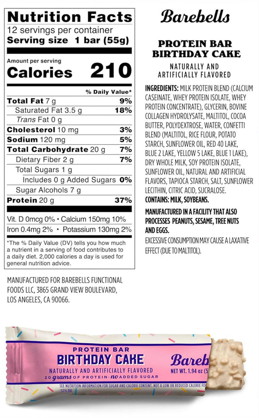 Barebells Protein Bar - Birthday Cake