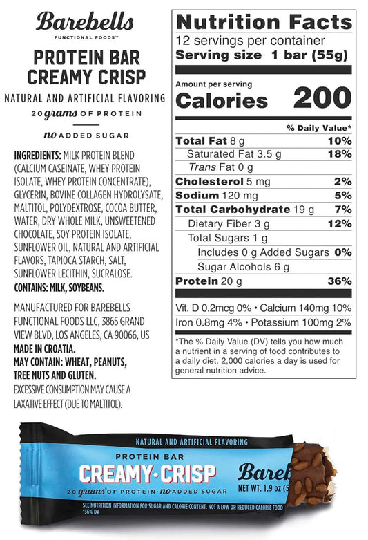 Barebells Protein Bar - Creamy Crisp