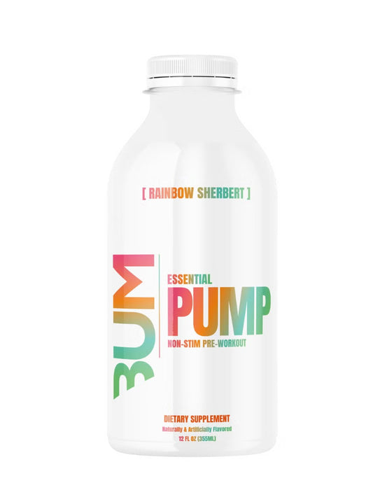 BUM Essential PUMP RTD NON-STIM Pre-workout - Rainbow Sherbert