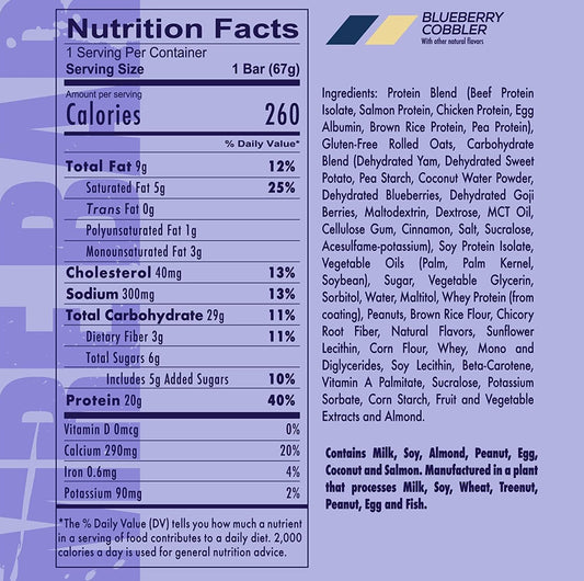 Redcon1 MRE BAR - Blueberry Cobbler