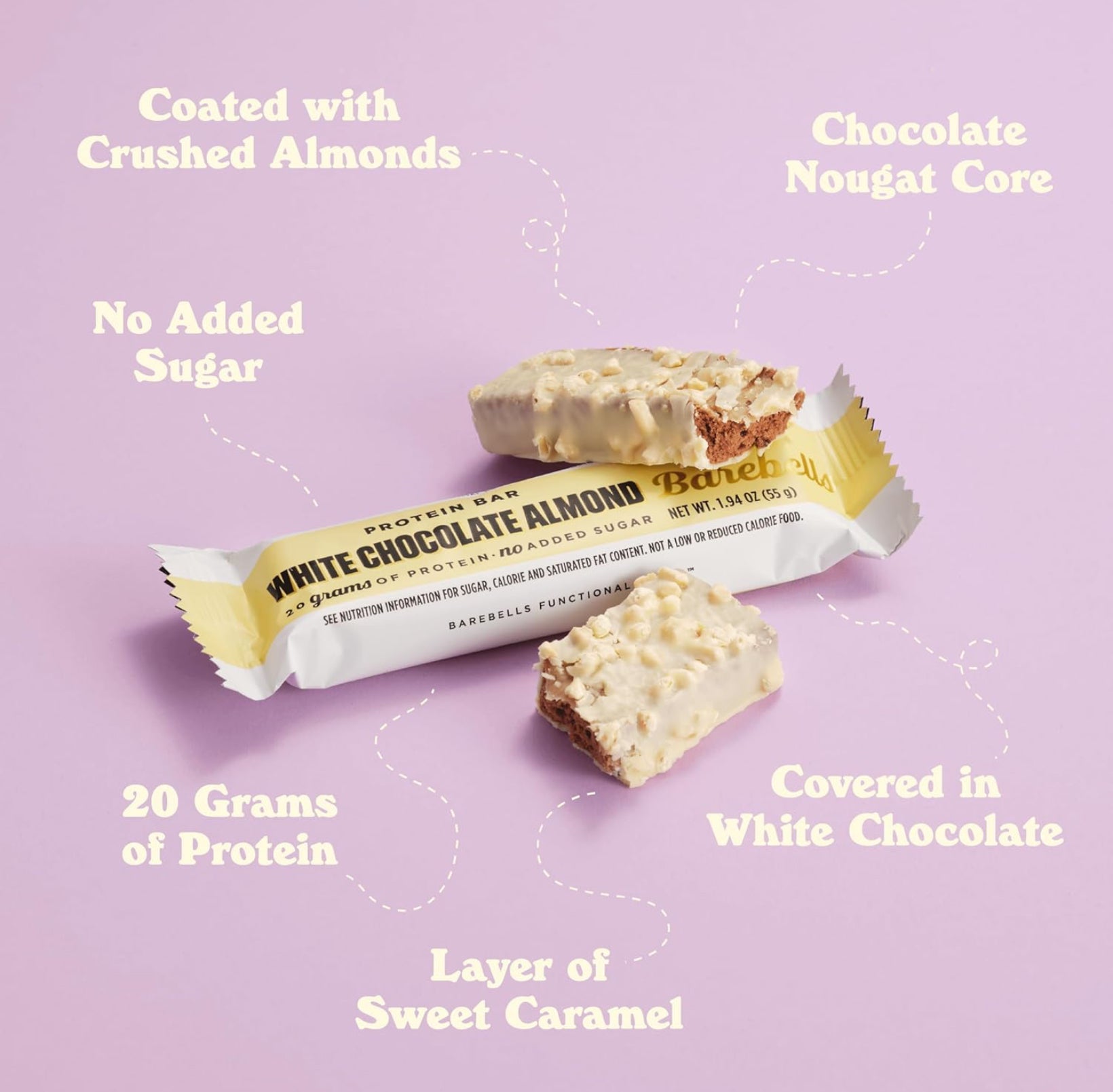 Barebells Protein Bar - White Chocolate Almond