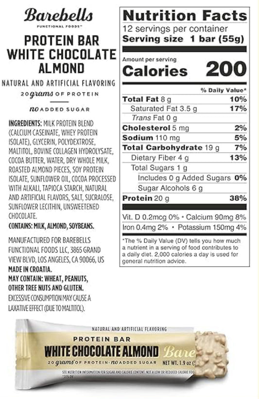 Barebells Protein Bar - White Chocolate Almond