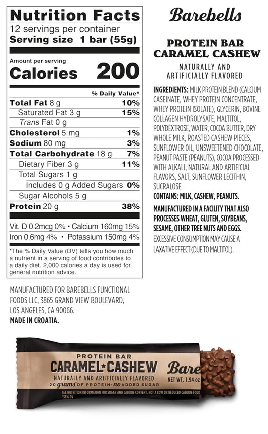 Barebells Protein Bar - Caramel Cashew