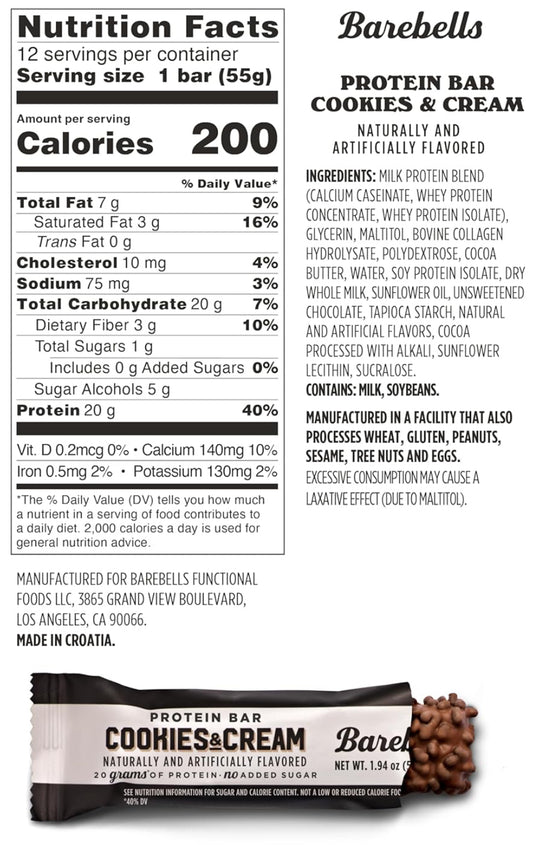 Barebells Protein Bar - Cookies and Cream