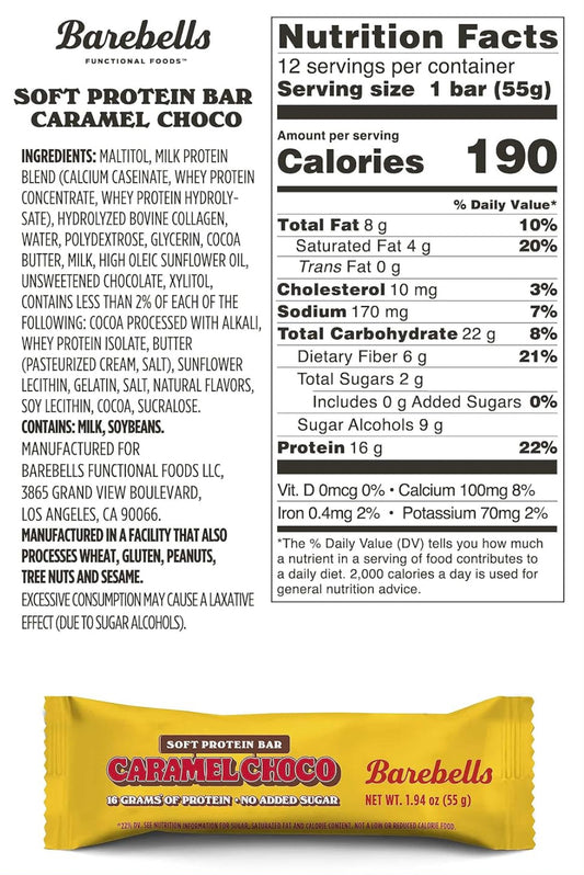 Barebells Protein Bar - Caramel Chocolate (Soft bar)