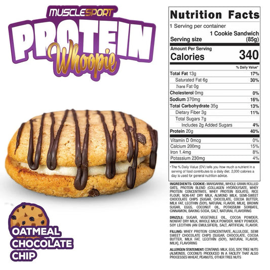 Musclesport Protein Whoopie - Oatmeal Chocolate Chip