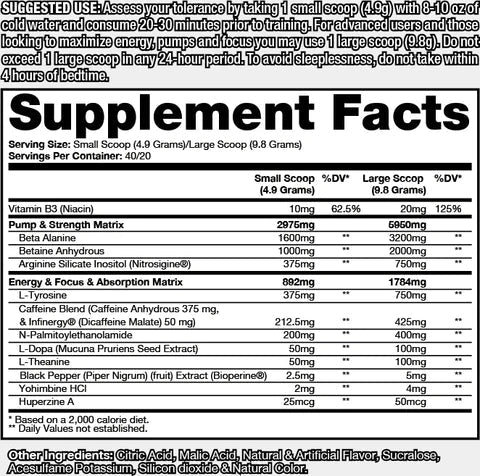 Dragon Pharma Extreme Potency Pre-Workout - Grape Crush