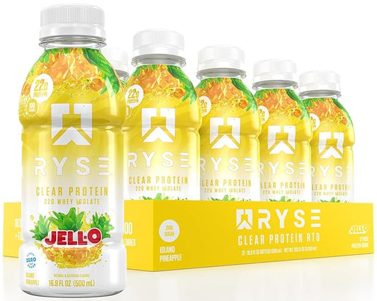 Ryse Clear Protein RTD- Jell-O Island Pineapple