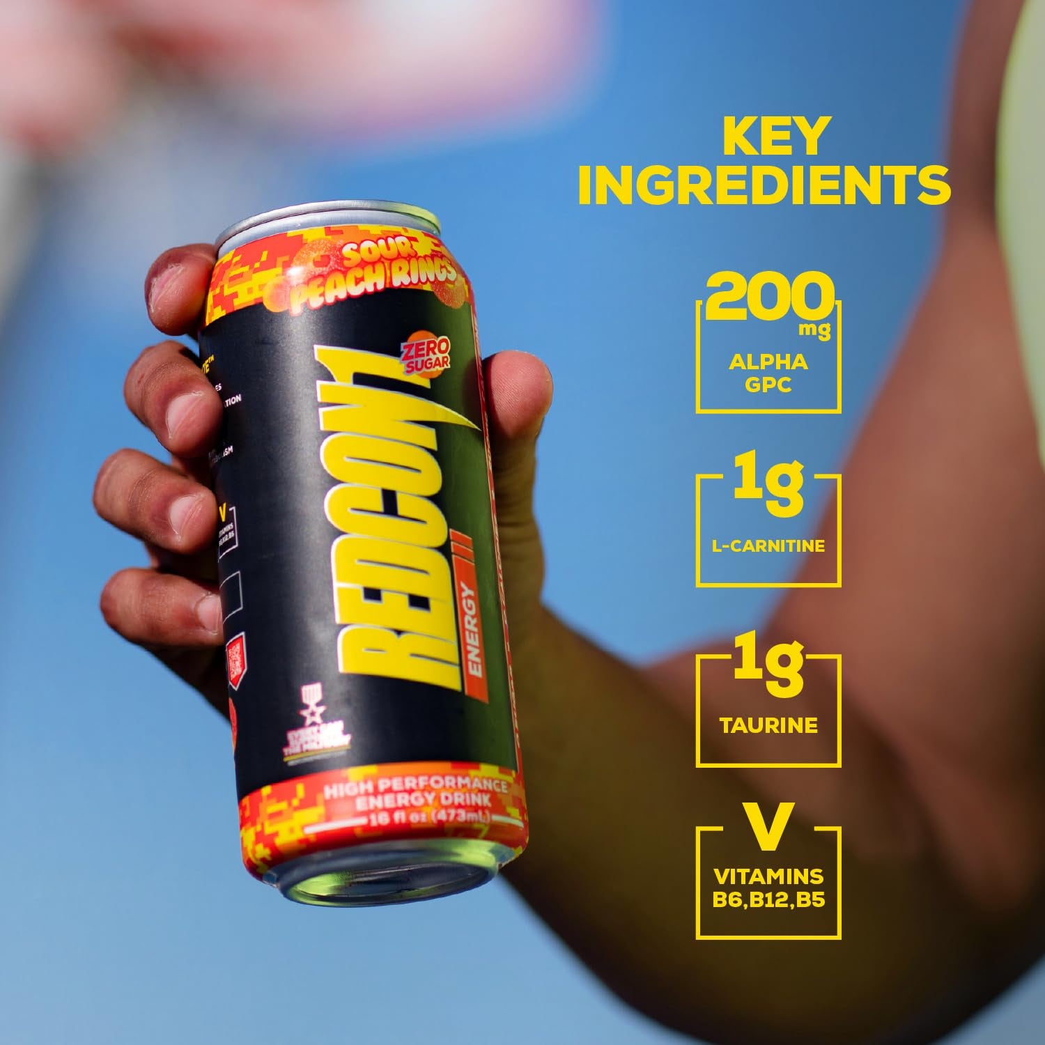 REDCON1  Energy Drink - Sour Peach Rings