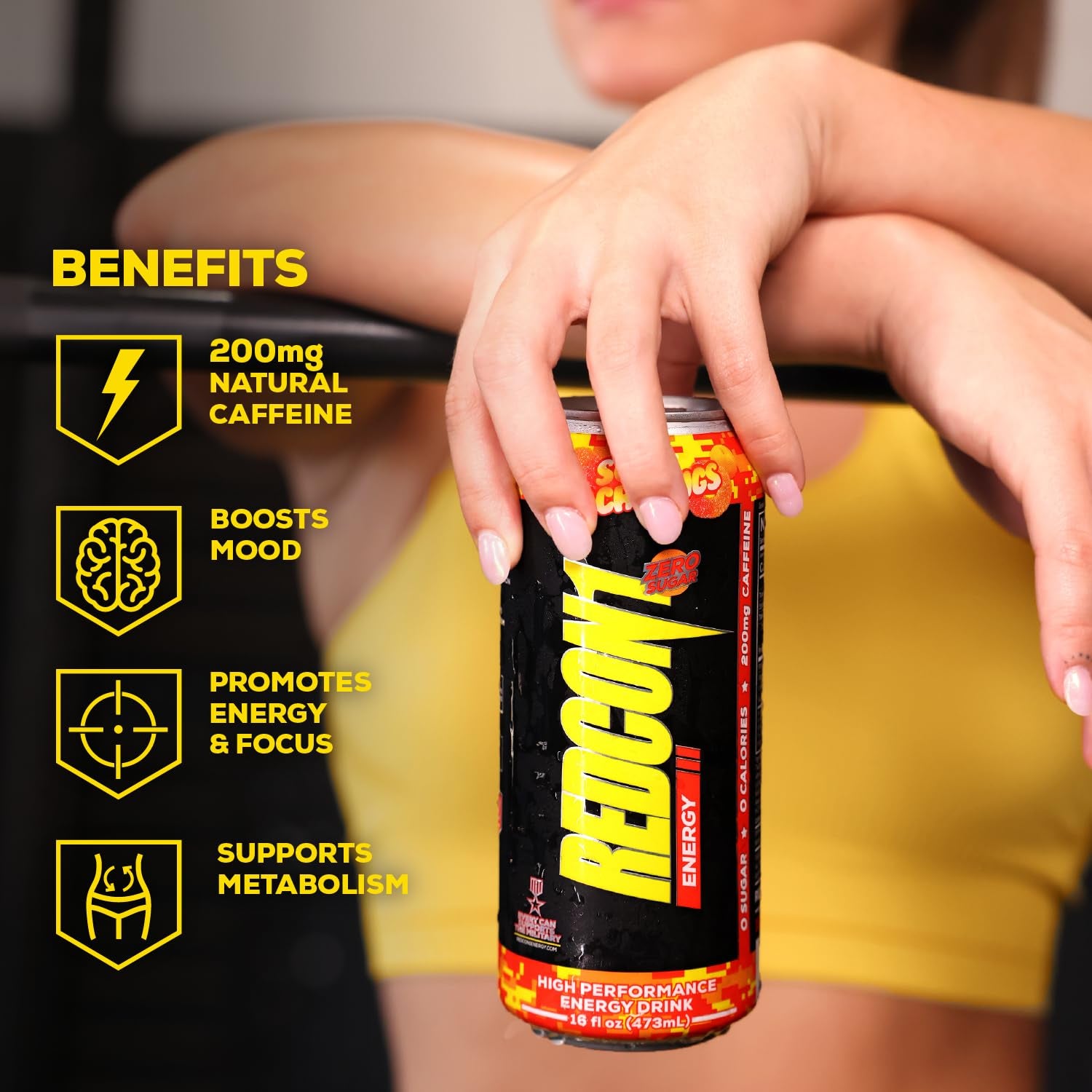 REDCON1  Energy Drink - Sour Peach Rings