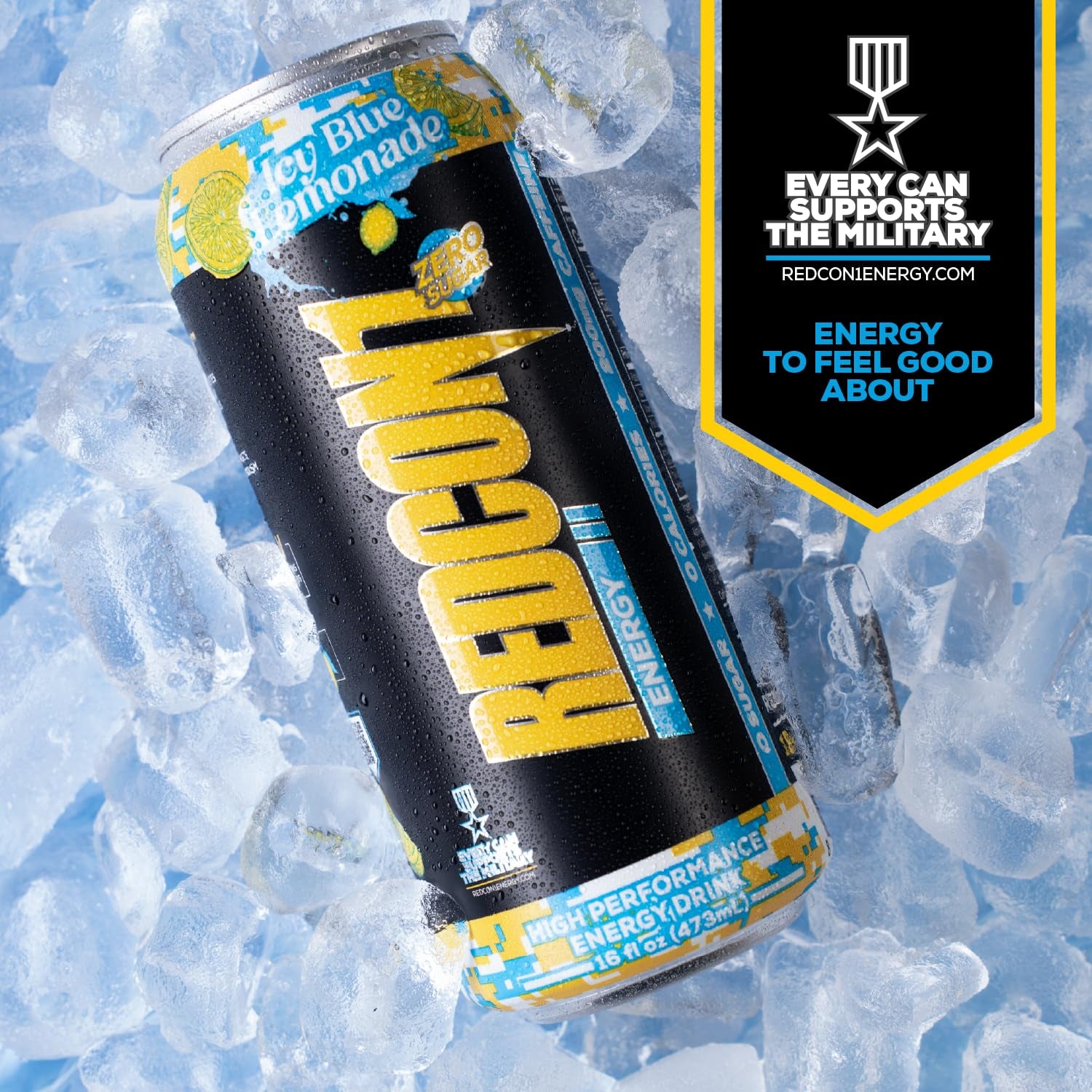 REDCON1  Energy Drink -  Icy Blue Lemonade