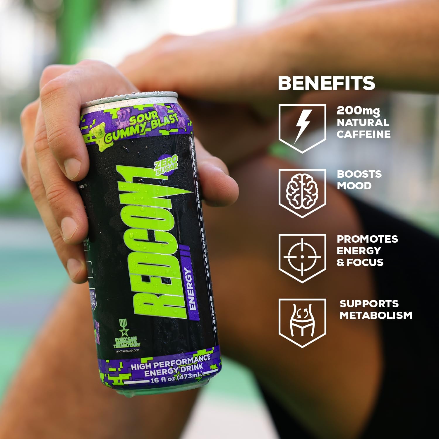 REDCON1  Energy Drink -  Sour Gummy Blast