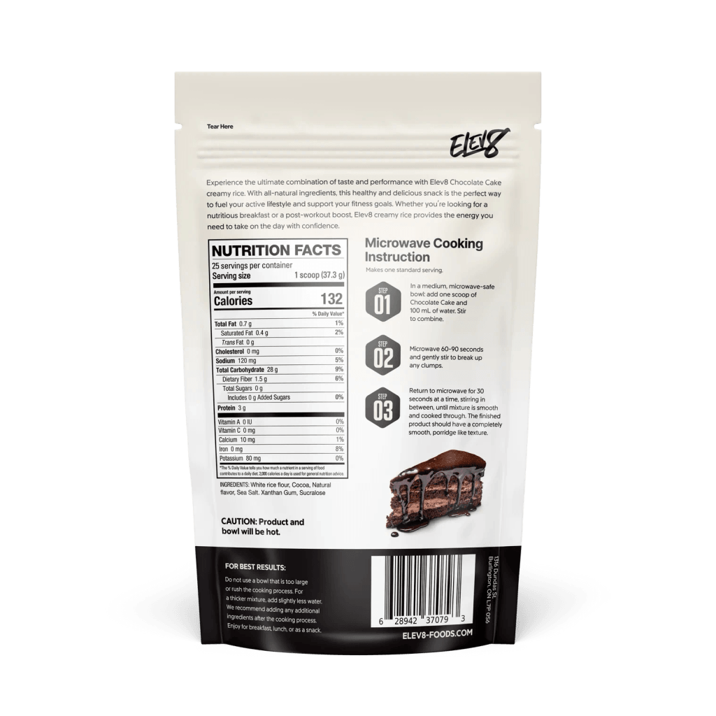 ELEV8 Creamy Rice - Chocolate cake