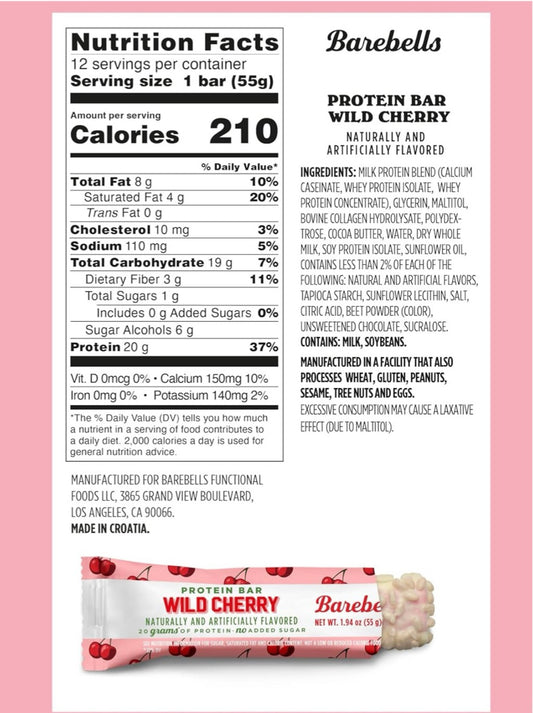 Barebells Protein Bar - Wild Cherry