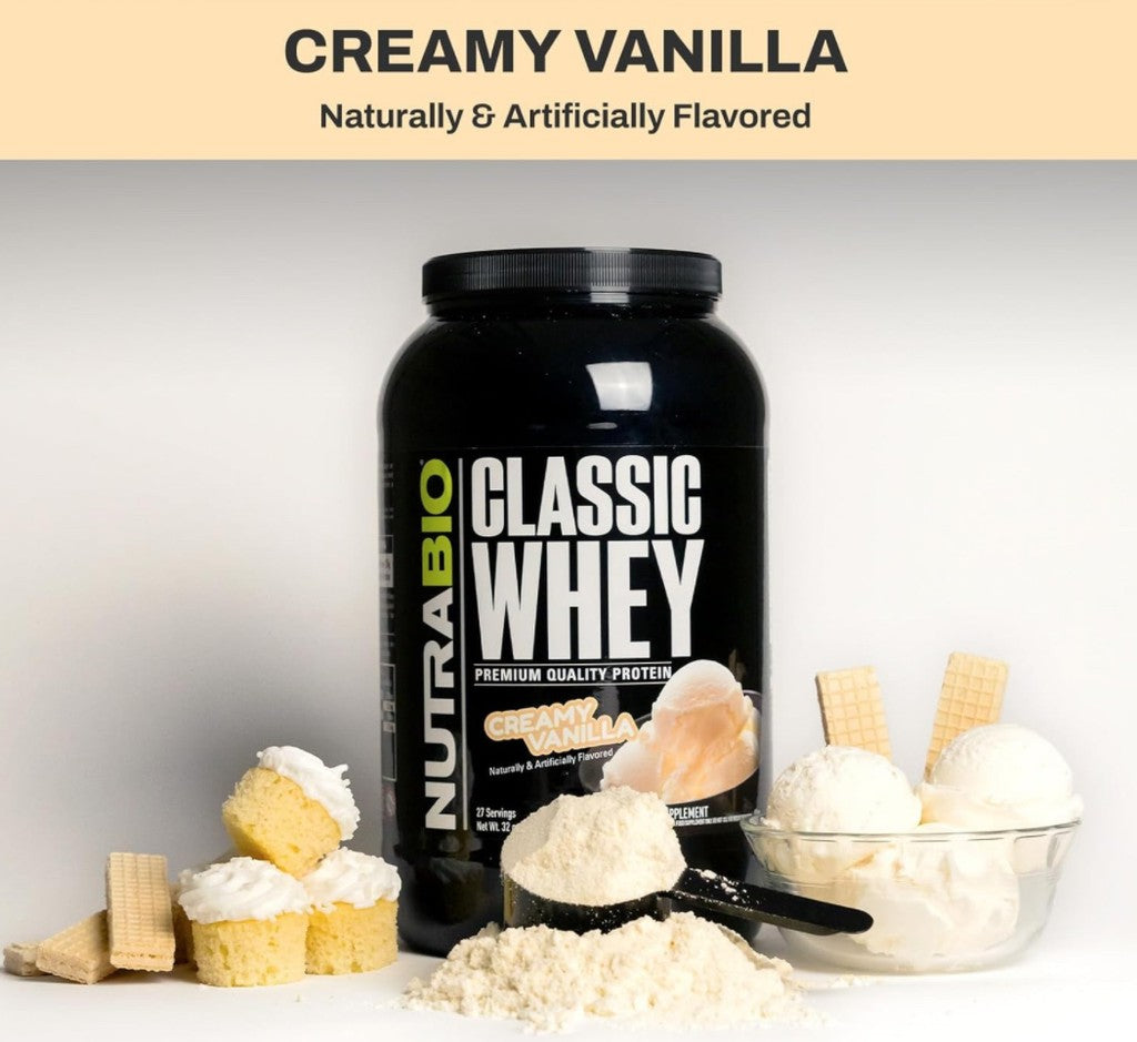 PROMO Nutrabio Classic Whey - Creamy Vanilla (Incluye Shaker de Regalía)
