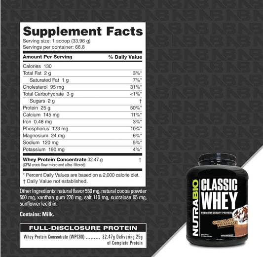 PROMO Nutrabio Classic Whey - Chocolate Peanut Butter Bliss