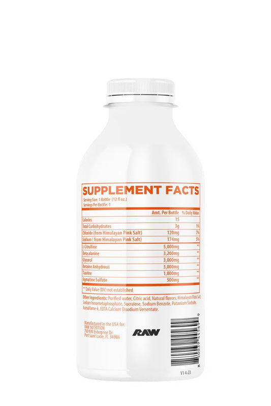 BUM Essential PUMP RTD NON-STIM Pre-workout - Rainbow Sherbert