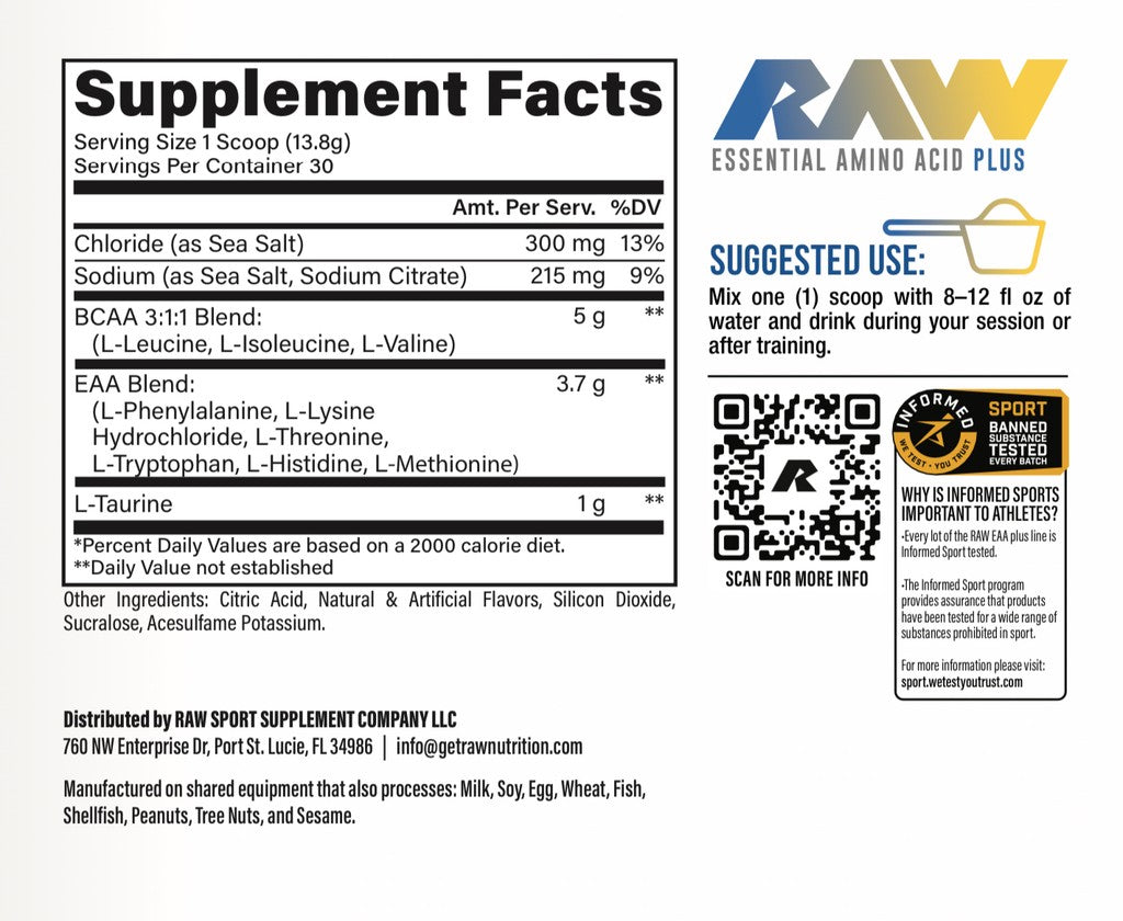 Raw EAA PLUS - Blueberry Lemonade