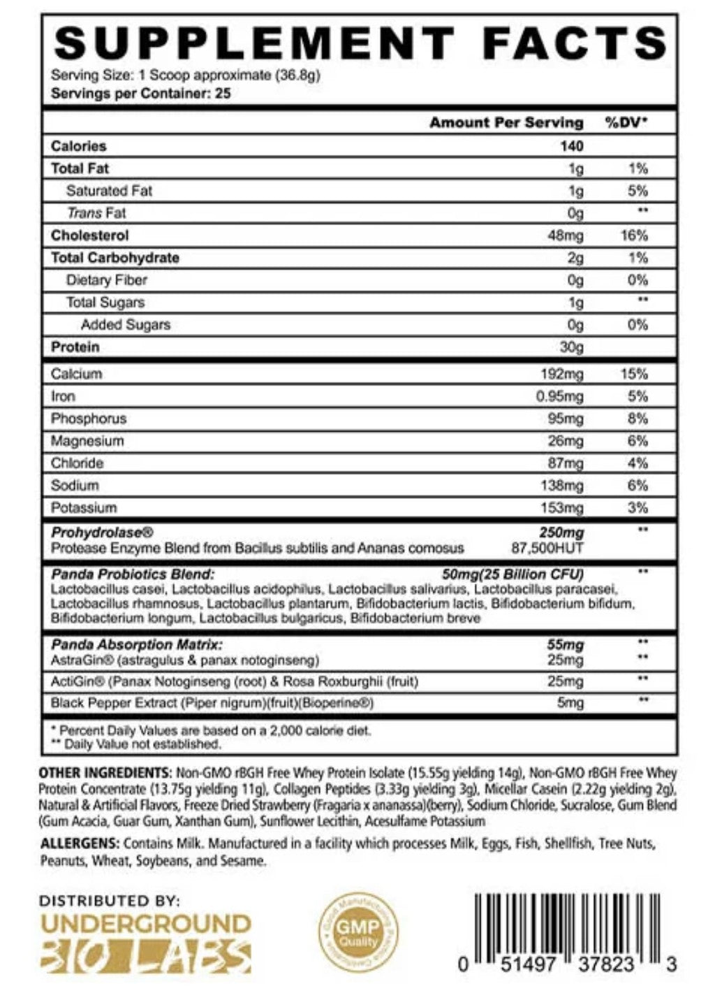 Panda FUEL Premium Protein - Cinnamon Toast Cereal