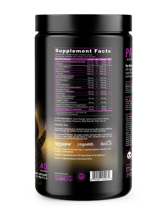 Panda Pandamic - Limited Edition Pre Workout - Grape Bubble Gum