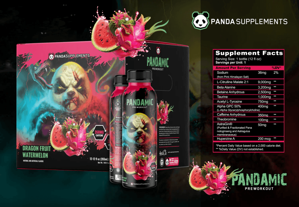 Panda Pandamic Pre Workout - RTD - Pink Candy Burst