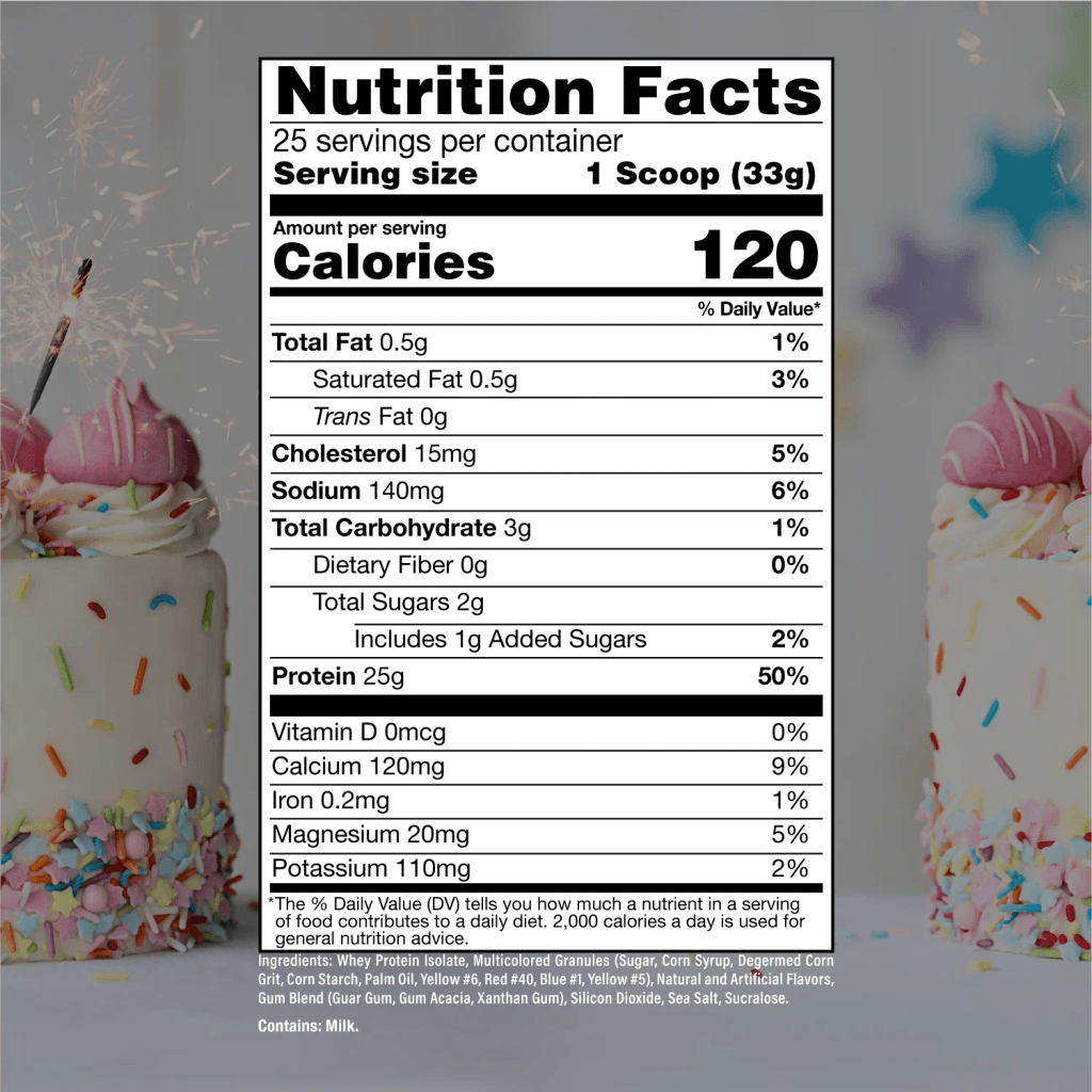 Raw BUM Itholate Protein - Birthday Cake