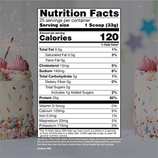 Raw BUM Itholate Protein - Birthday Cake