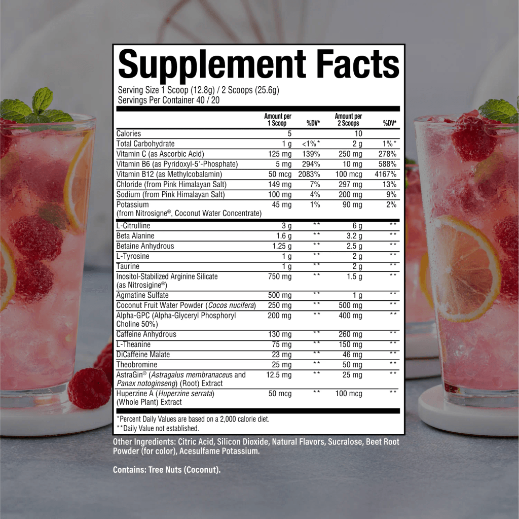 Raw BUM Thavage Pre-workout - Raspberry Lemonade
