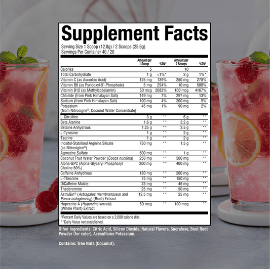 Raw BUM Thavage Pre-workout - Raspberry Lemonade