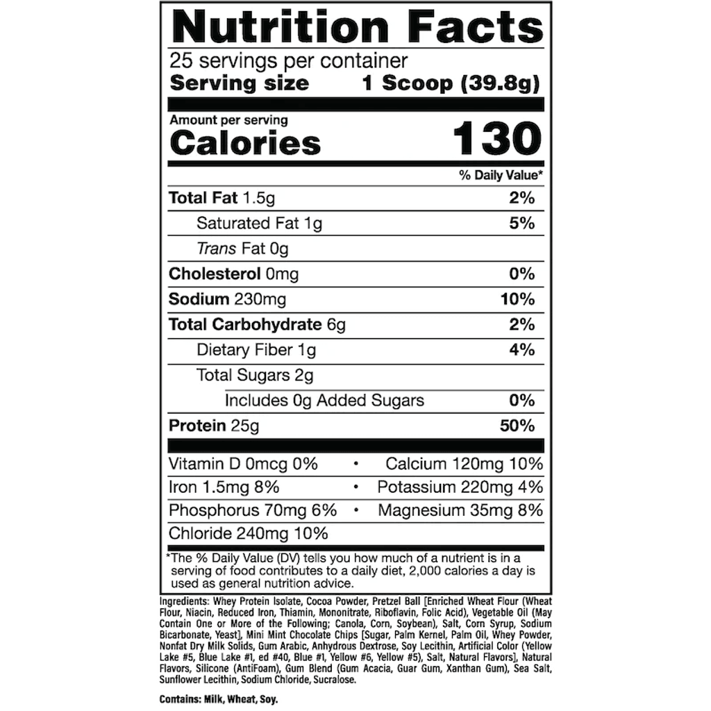 Raw BUM Itholate Protein - Choco Peppermint Pretzel Bark