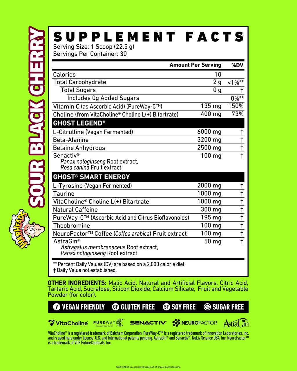 Ghost Legend - Warheads Sour Black Cherry
