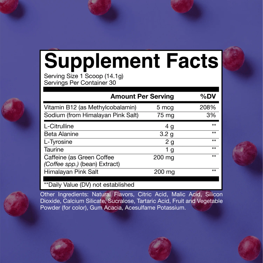 Raw BUM Essential Pre-Workout - Grape