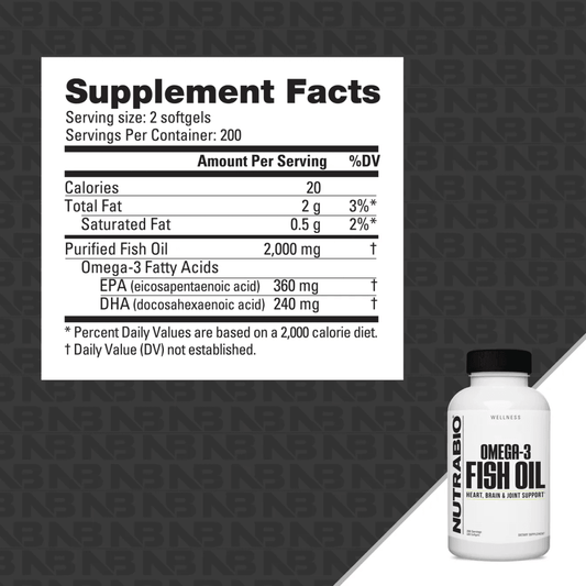 NUTRABIO Omega 3 Fish Oil