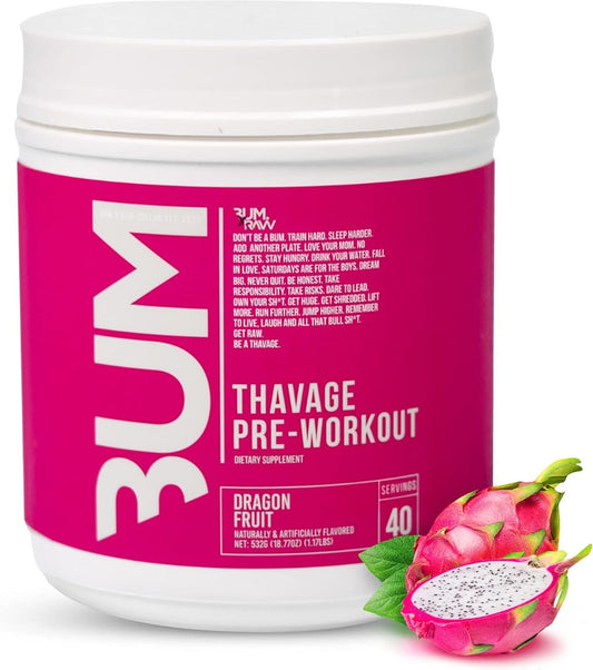 Raw BUM Thavage Pre-workout - Dragon Fruit