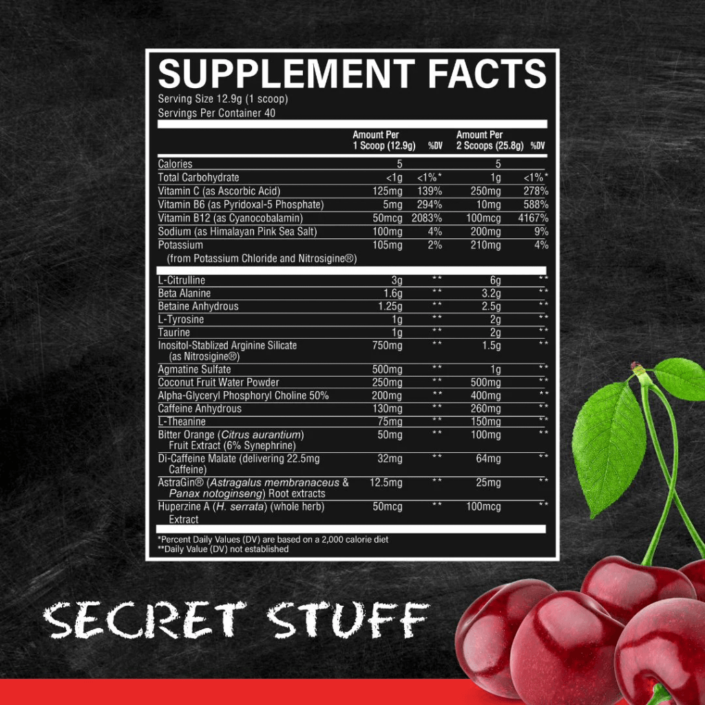 Raw BUM Thavage Pre-workout - Christopher´s Secret Stuff