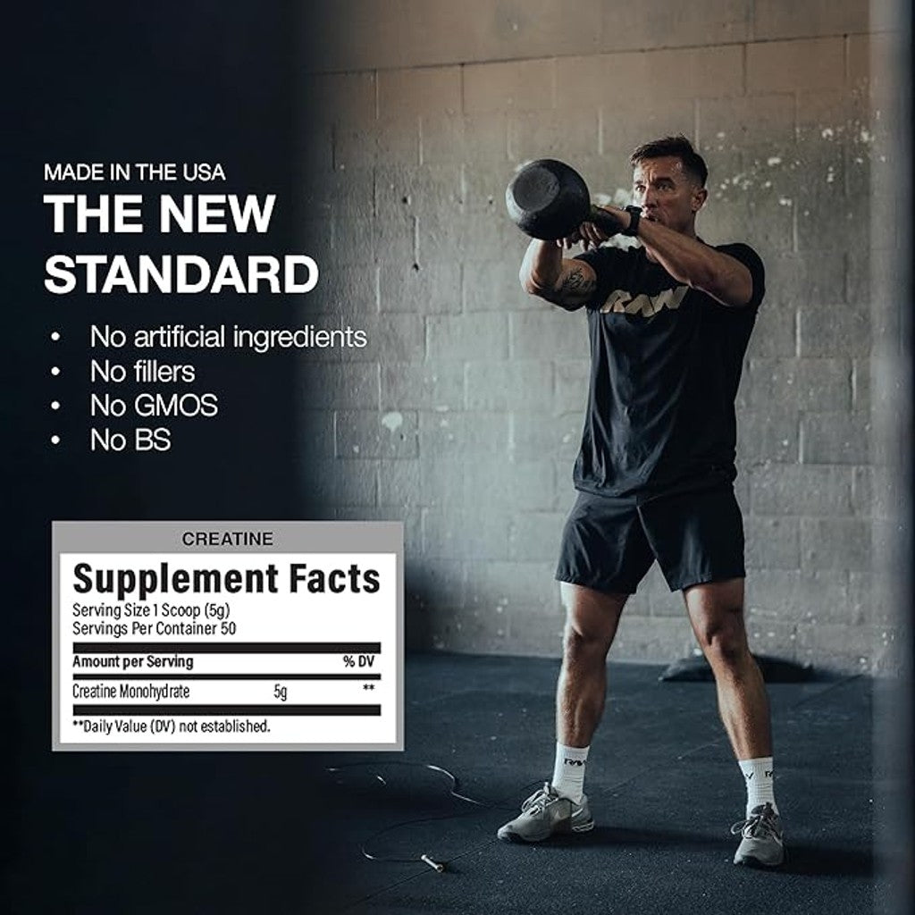 Raw Creatine Monohydrate - Unflavored