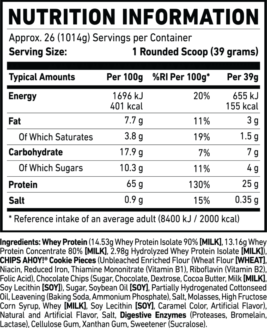 Ghost Protein - Chocolate Chip Cookie