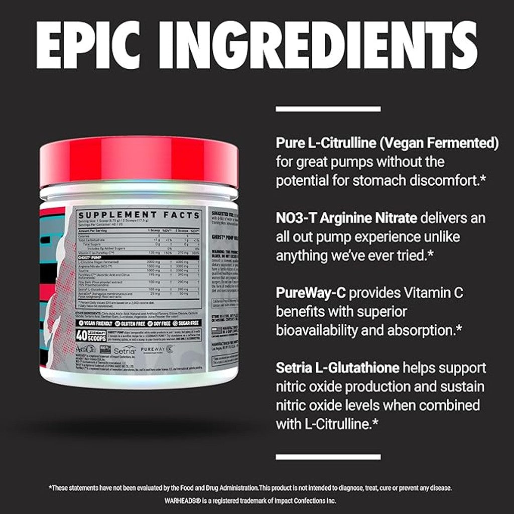 GHOST – PUMP (Pre-Workout sin Estimulantes)