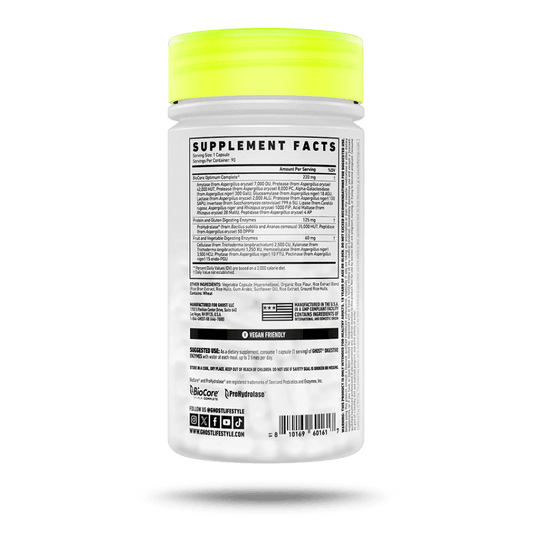 GHOST – Digestive Enzymes – Cápsulas veganas