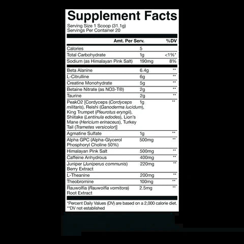 Raw BUM Thuper Thavage Pre-Workout - Christopher's Secret Stuff - EDICIÓN LIMITADA