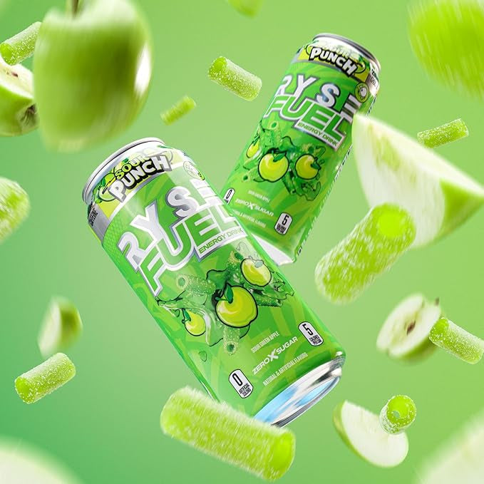 Ryse FUEL Energy Drink - Sour Punch Green Apple