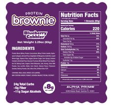 Prime Bites Protein Brownie - Blueberry Cobbler