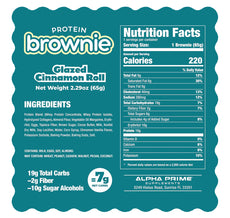 Prime Bites Protein Brownie - Glazed Cinnamon Roll