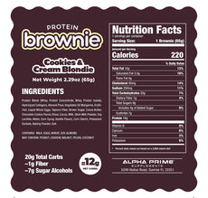 Prime Bites Protein Brownie - Cookies & Cream Blondie