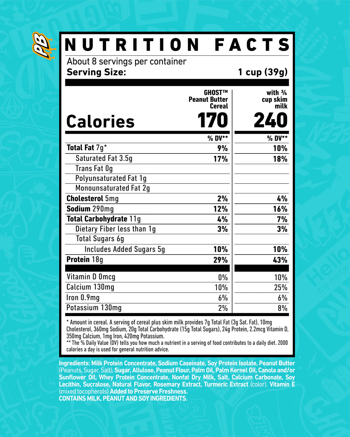Ghost Protein Cereal - Peanut Butter