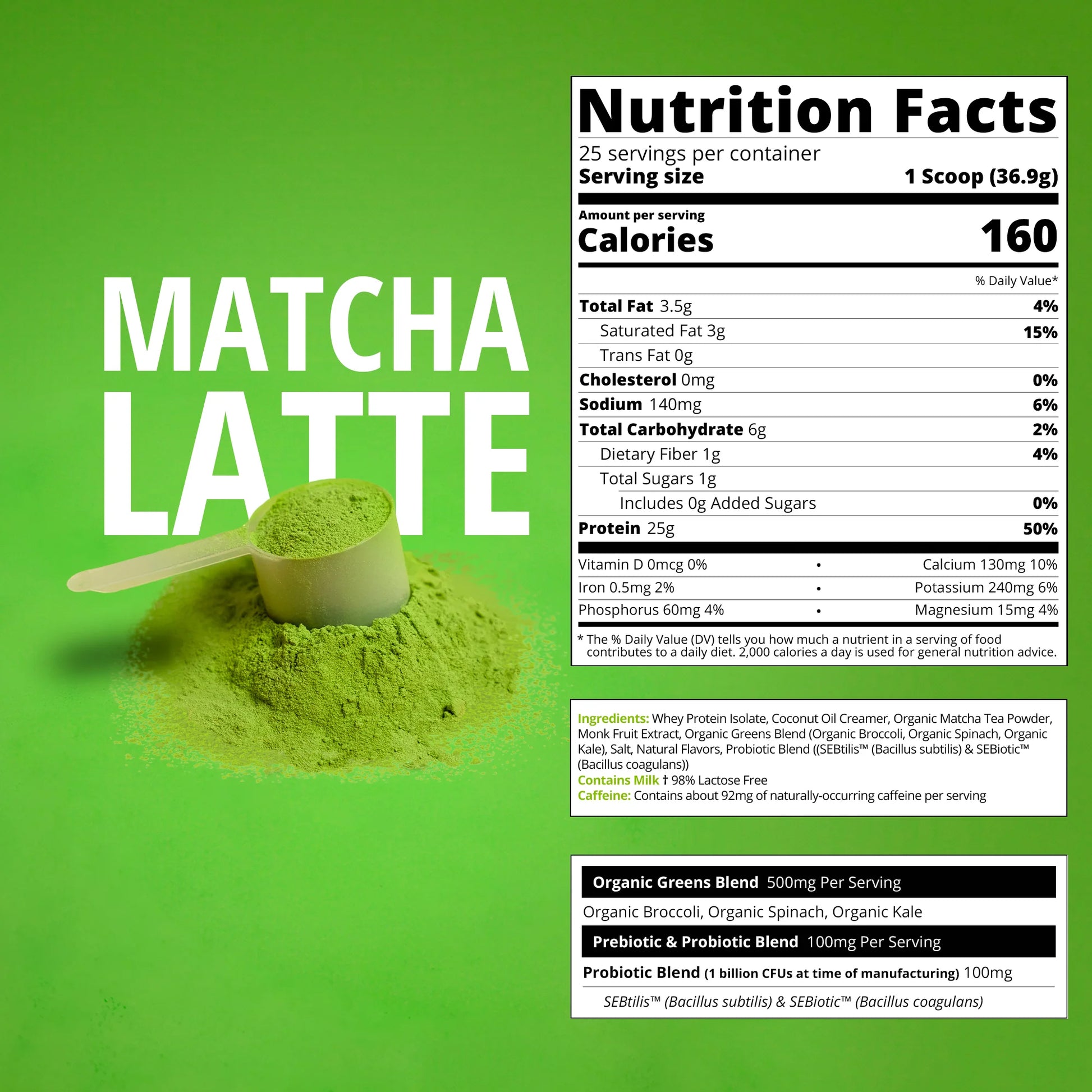 Boba Tea Protein - Matcha Latte