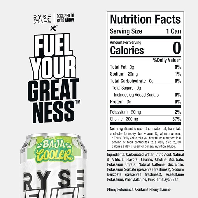 Ryse FUEL Energy Drink - Baja Cooler