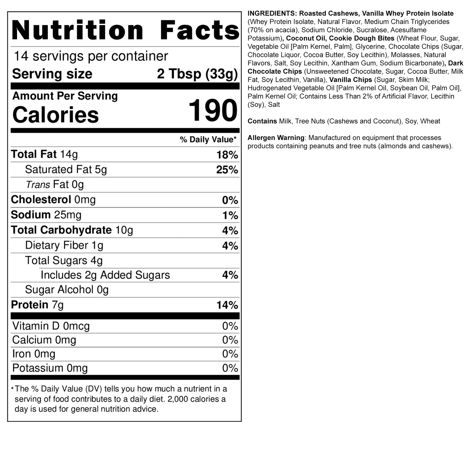 Fit Butters - Chocolate Chip Cookie Dough
