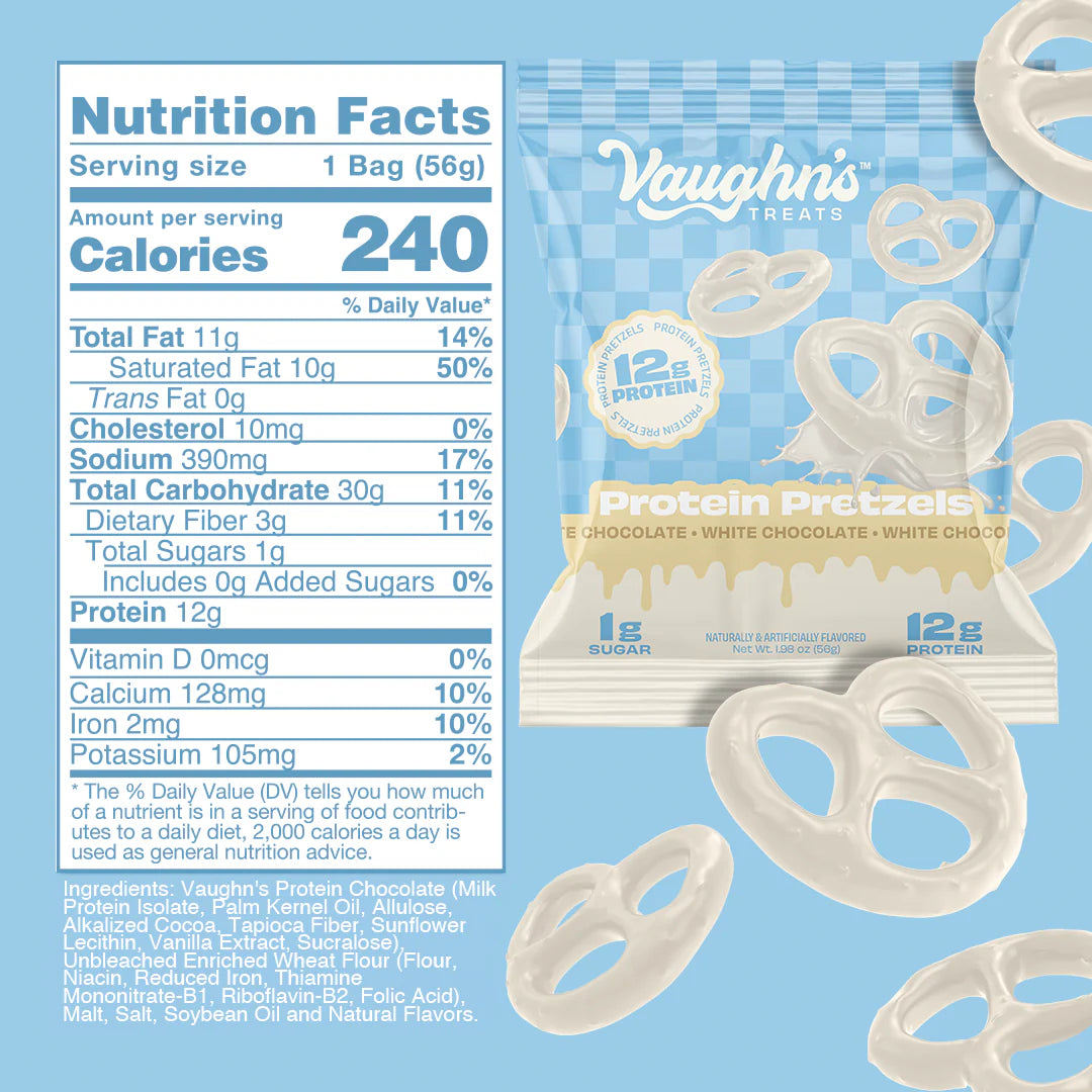 Vaughn´s Treats Protein Pretzels - White Chocolate