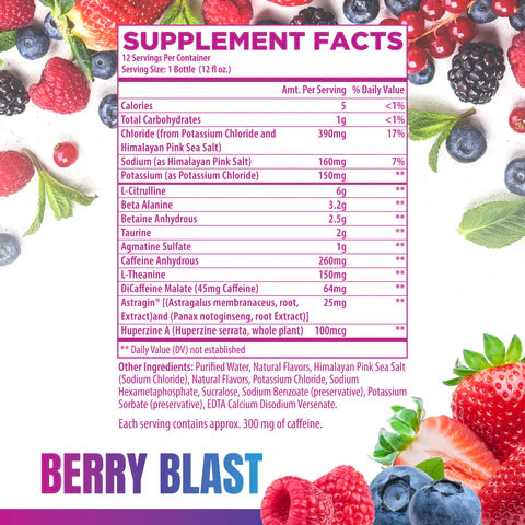 Raw BUM Thavage RTD Pre-workout - Berry Blast